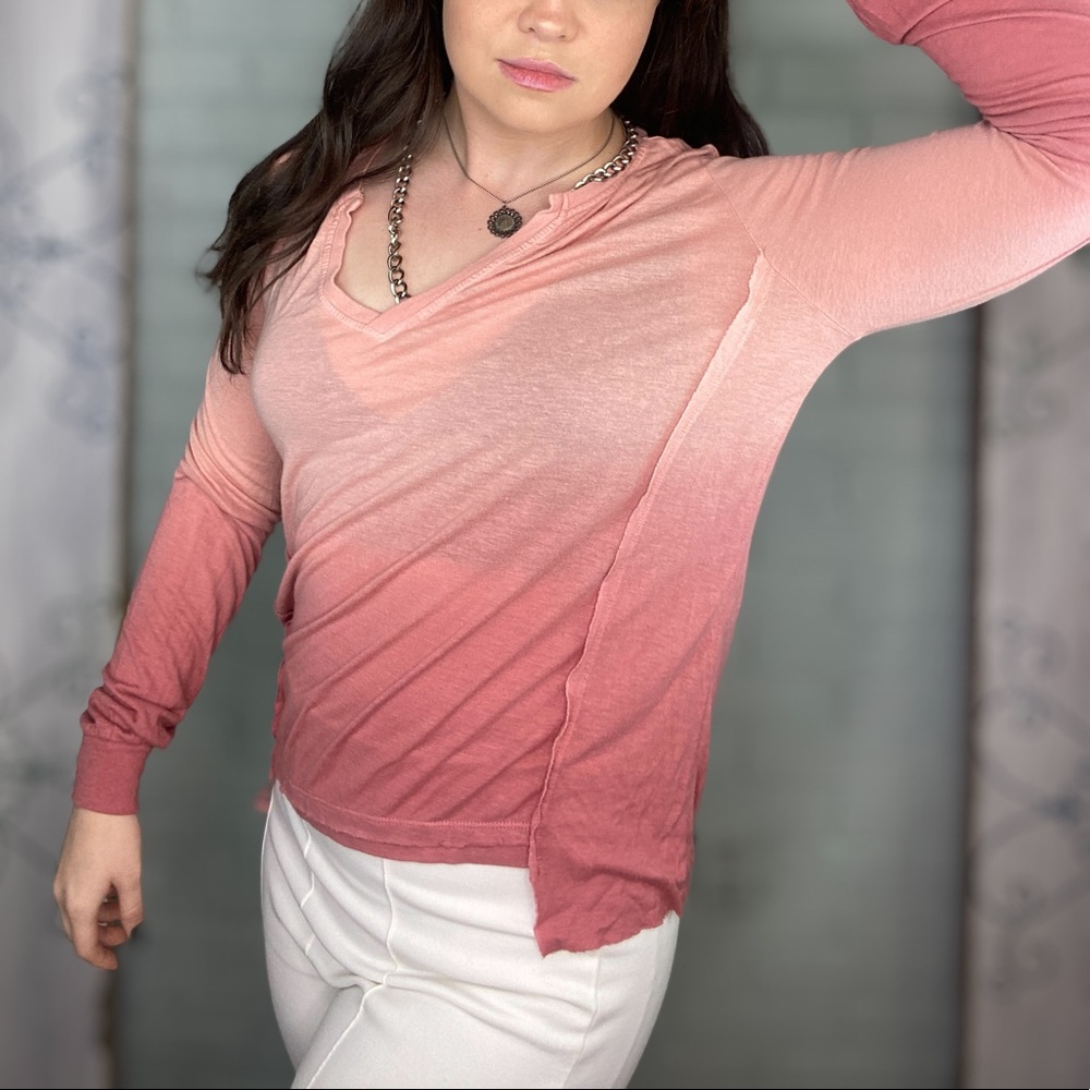 Young Fabulous & Broke Pink Tie Dye Long Sleeve Top NEW with Tags - Picture 11 of 15